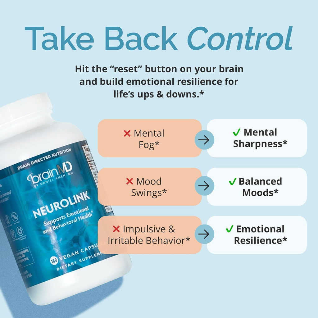 NeuroLink BRAINMD - 180 Cápsulas - Complemento para la Función Cerebral
