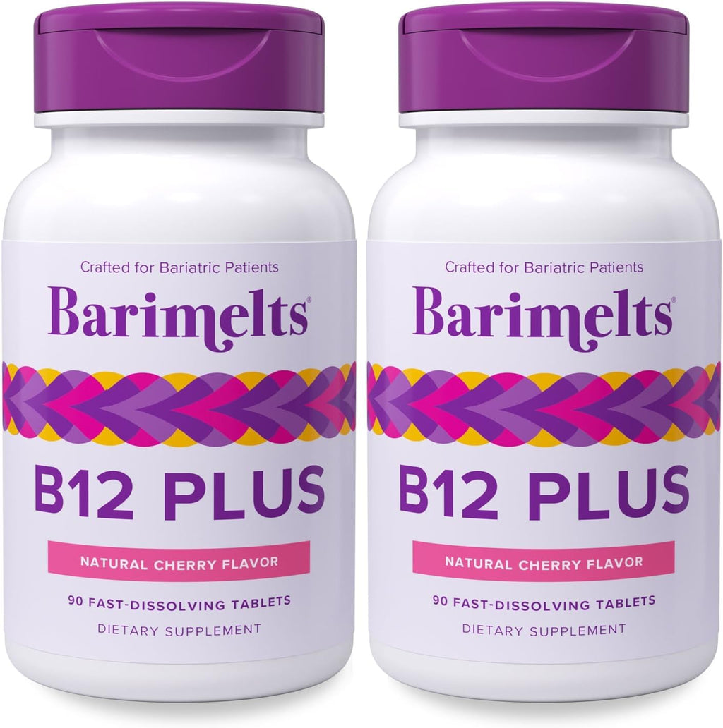 BariMelts Vitamin B12 Plus, 90 Comprimidos de Disolución Rápida (Suministro para 3 Meses)