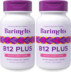 BariMelts Vitamin B12 Plus, 90 Comprimidos de Disolución Rápida (Suministro para 3 Meses)