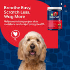 NaturVet Aller-911 Advanced Allergy Aid - Suplemento Antioxidante para Perros y Gatos con Omegas, DHA, EPA - 180 Masticables Blandos