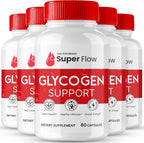 Super Flow Glycogen Support, Cápsulas para el Apoyo Glucogénico (5 Paquetes)