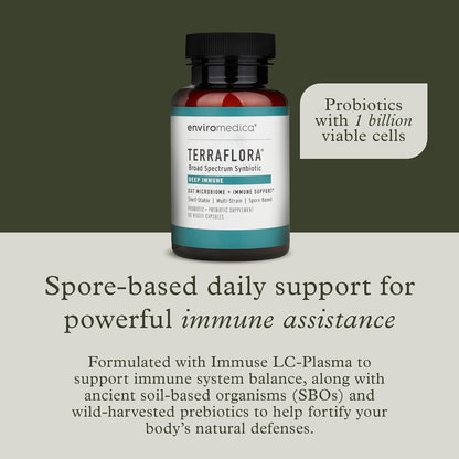 Terraflora Deep Immune Sinbiótico - Probiótico de Esporas, Prebiótico y Postbiótico, 60 Cápsulas – Image 2