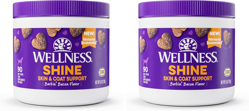 Wellness Salmon Flavored Soft Chew Immune & Allergy Supplements for Dogs, 45 Count