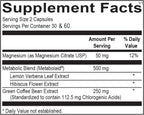 Lean-N-Wise Apoyo Digestivo y Energético con Café Verde, Hibisco, Hierba Luisa y Citrato de Magnesio | Fórmula Vegetal para el Bienestar Diario (60 Cápsulas)