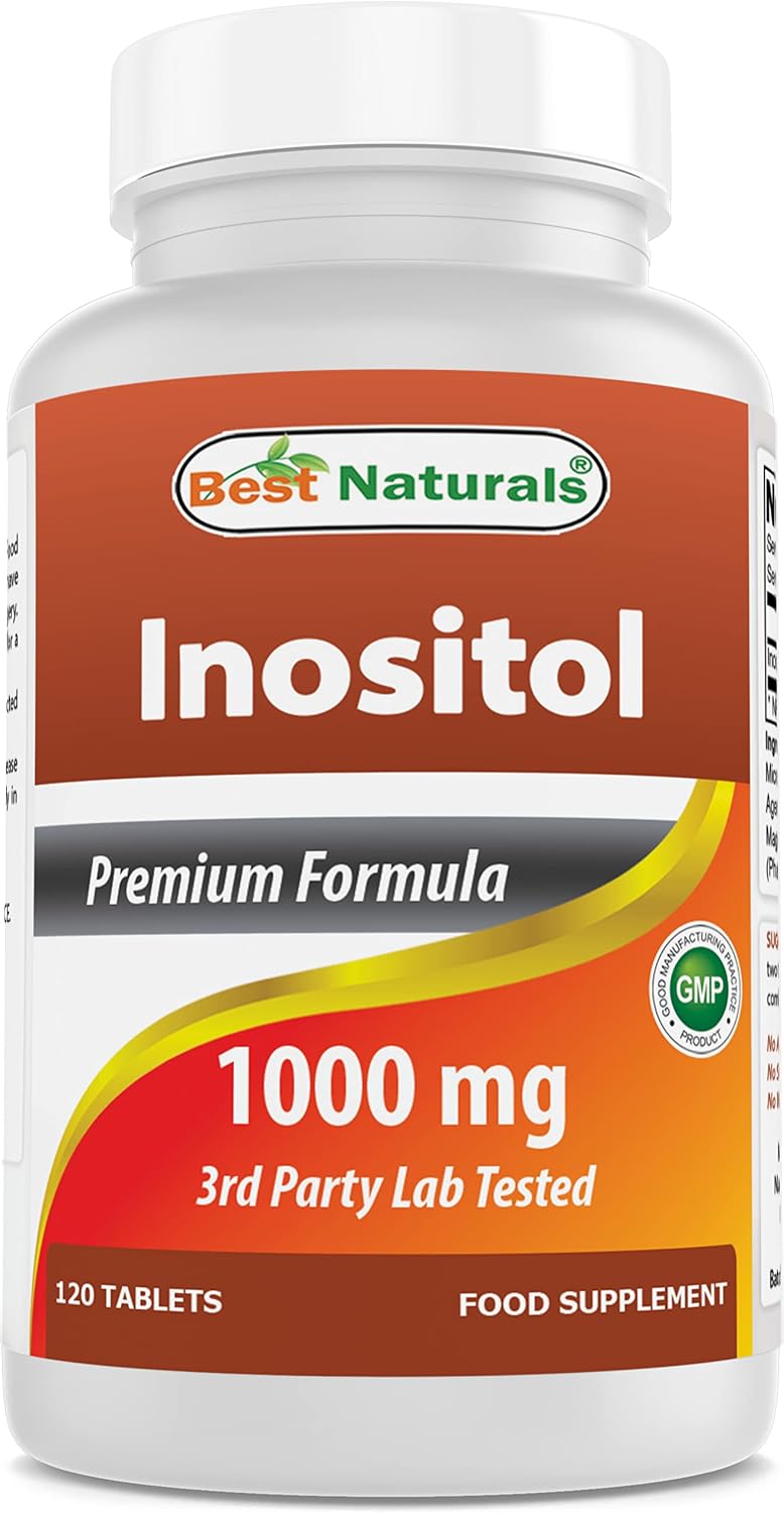 Best Naturals Inositol 1000 mg, 120 comprimidos – También llamado vitamina B8