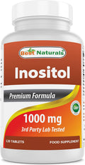 Best Naturals Inositol 1000 mg, 120 comprimidos – También llamado vitamina B8