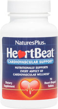 NaturesPlus Heartbeat - 90 Tablets - Vitamin, Mineral and Herbal Complex for Cardiovascular Support - Vegetarian, Gluten-Free