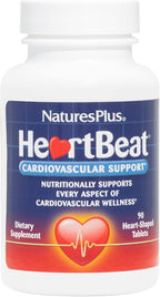 NaturesPlus Heartbeat - 90 Tablets - Vitamin, Mineral and Herbal Complex for Cardiovascular Support - Vegetarian, Gluten-Free