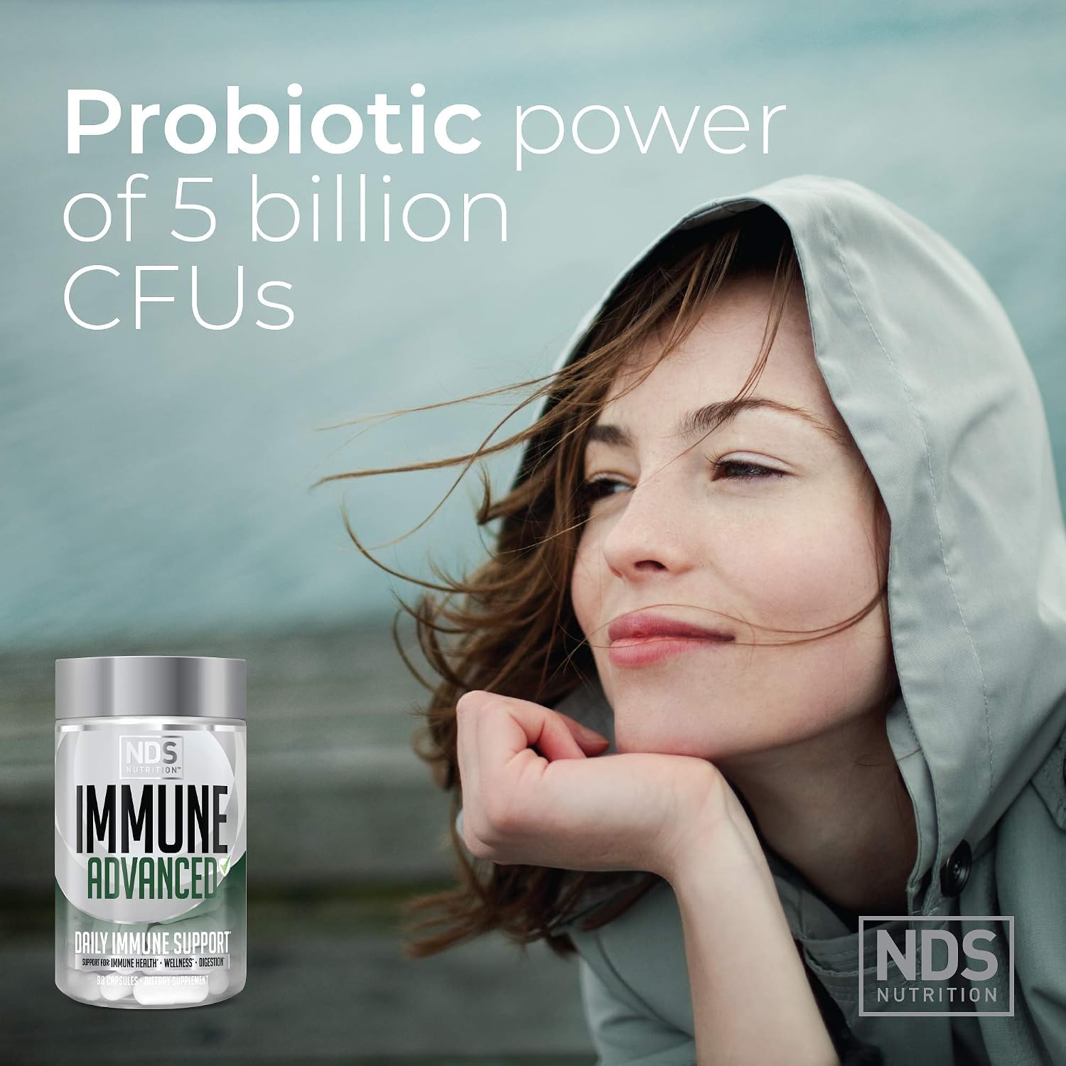 FitLife Brands Advanced Immune Booster – Defensa Inmunológica con Saúco, Vitamina C, Vitamina D, Zinc y Probiótico (90 Cápsulas)