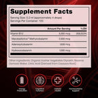 BioActive B12 Full Spectrum - Vitamina B12 Líquida Sublingual Vegana con Metilcobalamina, Hidroxocobalamina y Adenosilcobalamina (1250 mcg por gota, 20 ml - 4 meses de suministro)