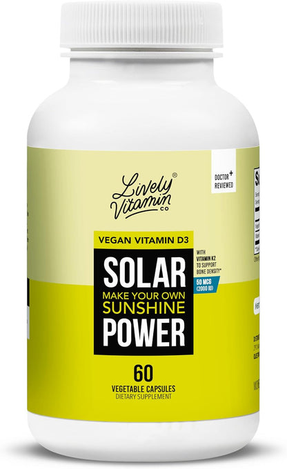 Solar Power Vitamina D3 2000 UI + K2 MK-7 (MenaQ7) – 180 comprimidos – Image 8