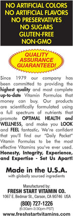 Daily Start All-in-One Daily Vitamin Pack - Energía y Concentración - 30 Días