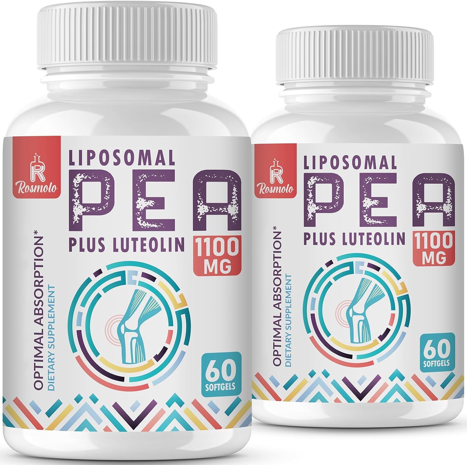 Liposomal Palmitoylethanolamide 1000 mg + Luteolina 100 mg - 120 Cápsulas Blandas