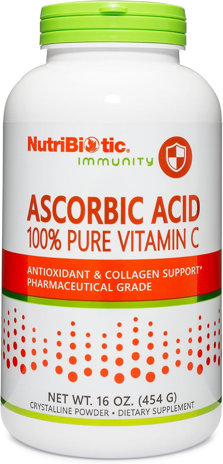 NutriBiotic Ascorbic Acid Vitamin C Powder, 454 g