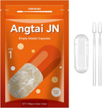 Cápsulas Vacías de Gelatina Tamaño 1 (500 uds) - Bovino Puro, Sin Gluten, Halal - Kit de Llenado con 2 Cucharas