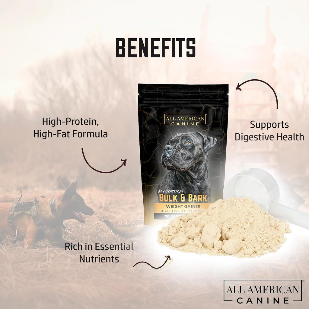 All American Canine - Weight Gainer y Digestive Aid para Perros