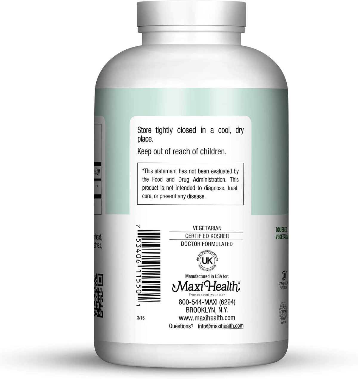 Maxi Health Cápsulas Vacías Tamaño 00 – Certificación kosher: Proceso de producción supervisado por autoridades – Image 3