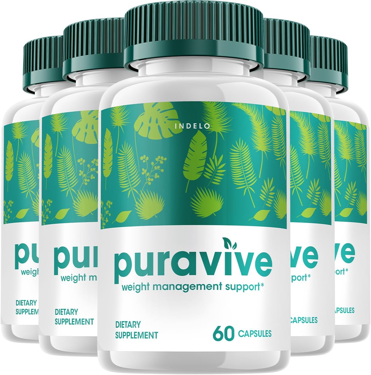 Puravive Advanced Formula - Cápsulas de Arroz Exótico (300 Cápsulas, Pack de 5)