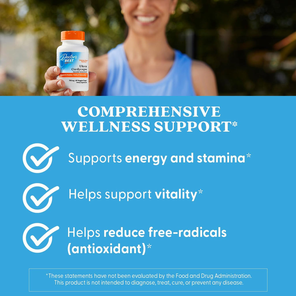 Doctor's Best Ultra Cordyceps - 60 Vegan Capsules