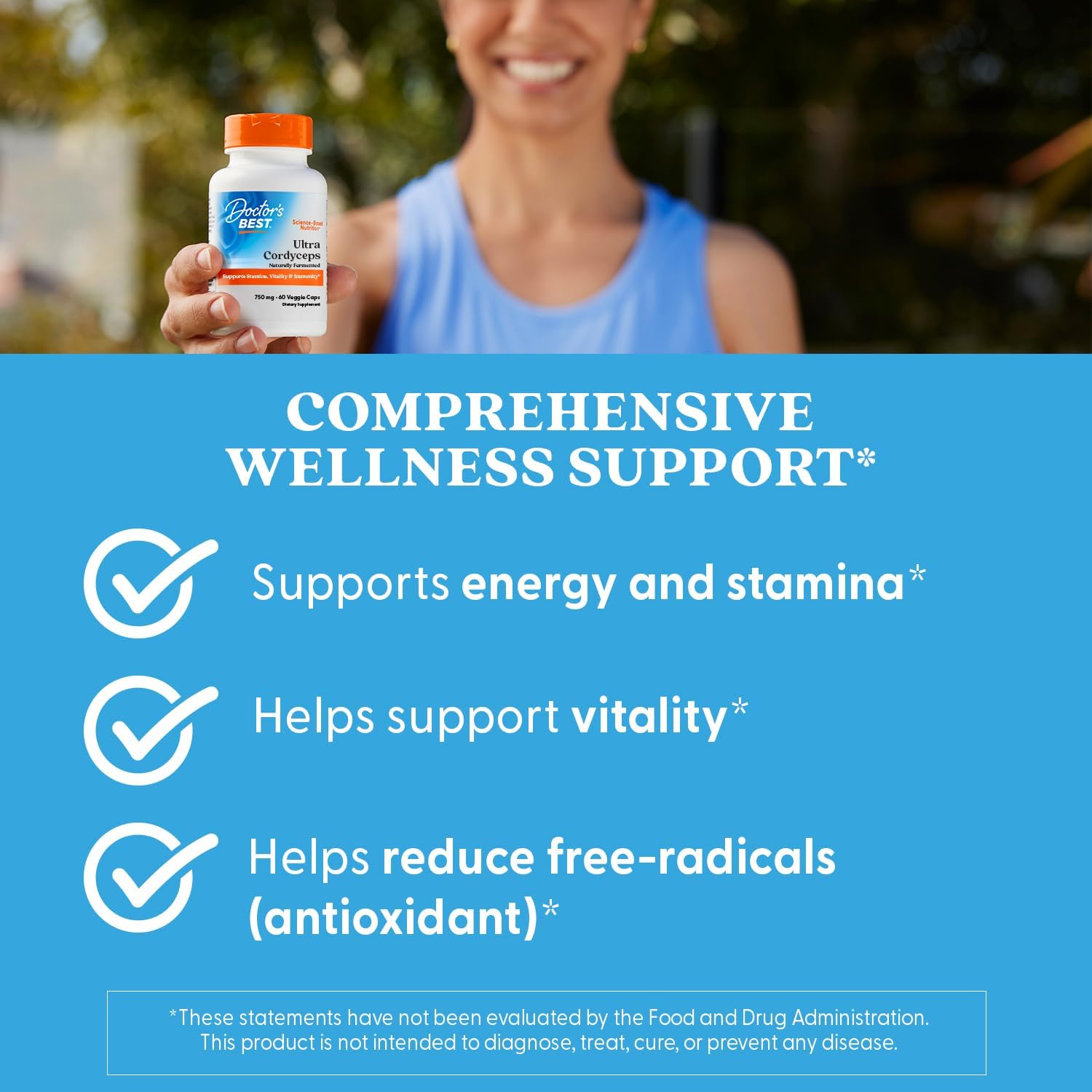 Doctor's Best Ultra Cordyceps - 60 Vegan Capsules
