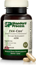 Standard Process Fen-Cho - Complemento para la salud digestiva e intestinal - Sin gluten, sin lácteos y sin soja - 90 cápsulas (45 dosis)