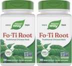 Nature's Way Raíz de Fo-Ti, 1220 mg por Dosis, 100 Cápsulas Veganas
