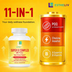 ESTHELIV® Super B Complex con PQQ - 60 Cápsulas Vegetales
