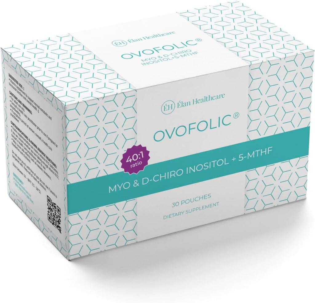 Ovofolic Inositol Suplemento - Myo-Inositol y D-Chiro Inositol con Folato Activo - Ratio 40:1 - 30 sobres