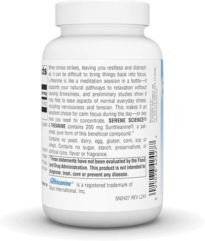 Source Naturals Serene Science L-Teanina 200 – Equilibrio emocional: Contribuye a manejar aspectos del estrés – Image 3