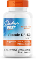 Doctor's Best Vitamina D3 y K2, 60 cápsulas vegetales