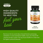 Swanson Vitamina B2 (Riboflavina) 100 mg - 100 Cápsulas