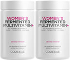 Codeage Multivitamínico Diario para Mujeres - 25+ Vitaminas y Minerales Fermentados con Probióticos - Pack de 2