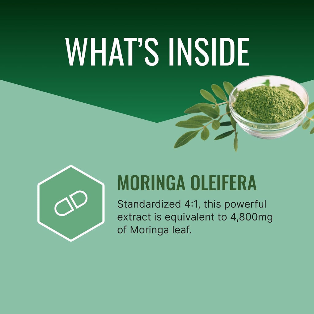 Approved Science MoringaMD - 1200 mg de Moringa Oleifera, Extracto 4:1, 60 Cápsulas Veganas (Pack de 6)
