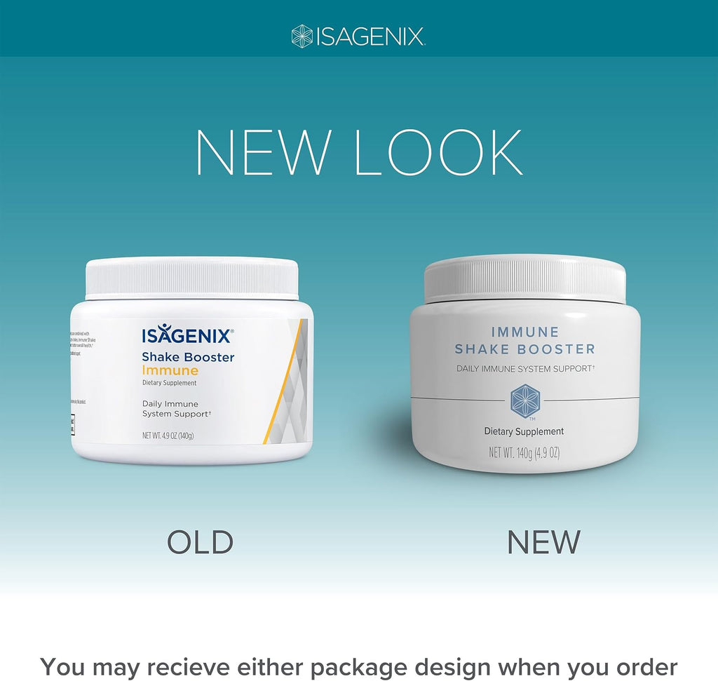 Isagenix Immune Shake Booster - Polvo Refuerzo Inmunitario con Beta-Glucanos y Hongos - Sin Sabor