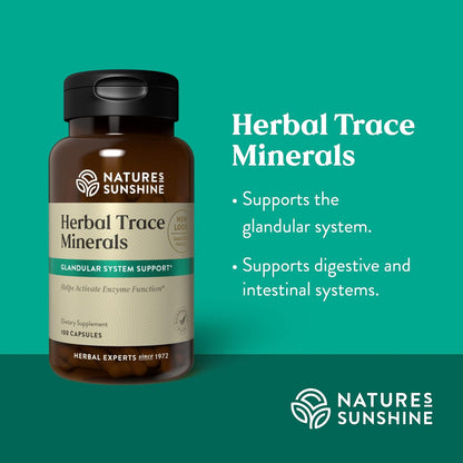 Nature's Sunshine Minerales Traza Herbales - 100 Cápsulas – Image 4