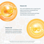 Youtheory K2D3 Gummies - 60 Gominolas de Vitamina D3 y K2, Sin Azúcar, Sabor Melocotón