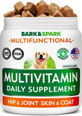 BARK&SPARK Multivitamínico para Perros con Glucosamina, Condroitina y Omega 3 - 120 Comprimidos