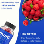 NutraChamps Multivitamínico para Hombres, 240 Gomitas (Pack de 2)