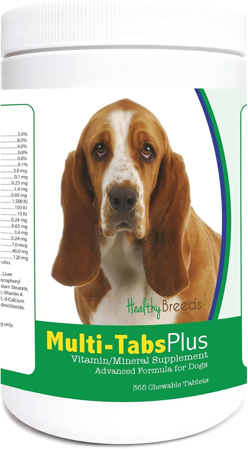 Healthy Breeds Basset Hound Multi-Tabs Plus Comprimidos Masticables 365 Unidades