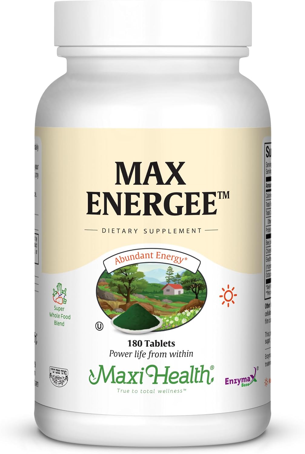 Maxi Health Max Energee - 180 comprimidos - Potenciador natural de energía y resistencia