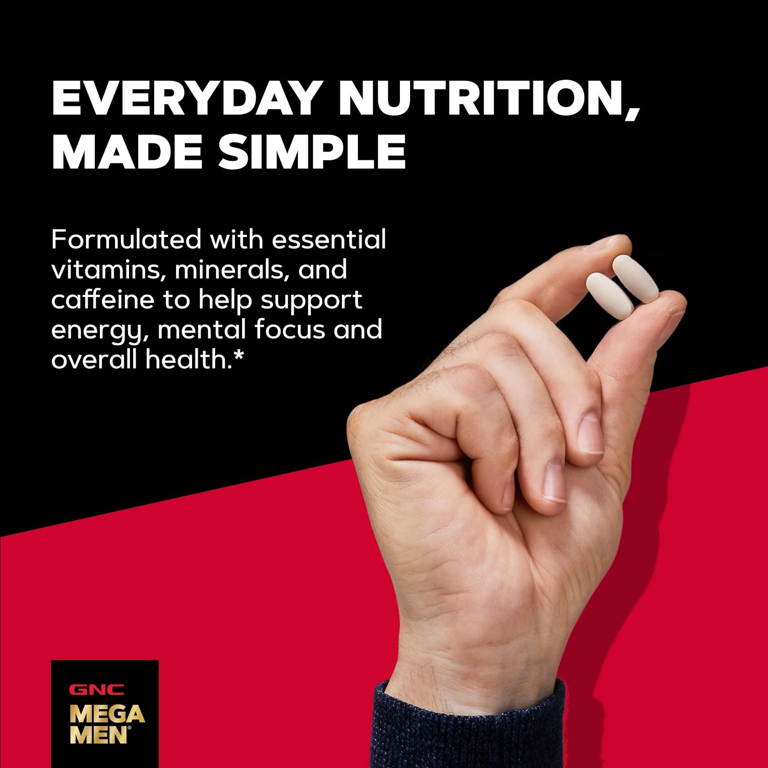 GNC Mega Men Energy & Metabolism Multivitamínico para Hombres - 180 Comprimidos