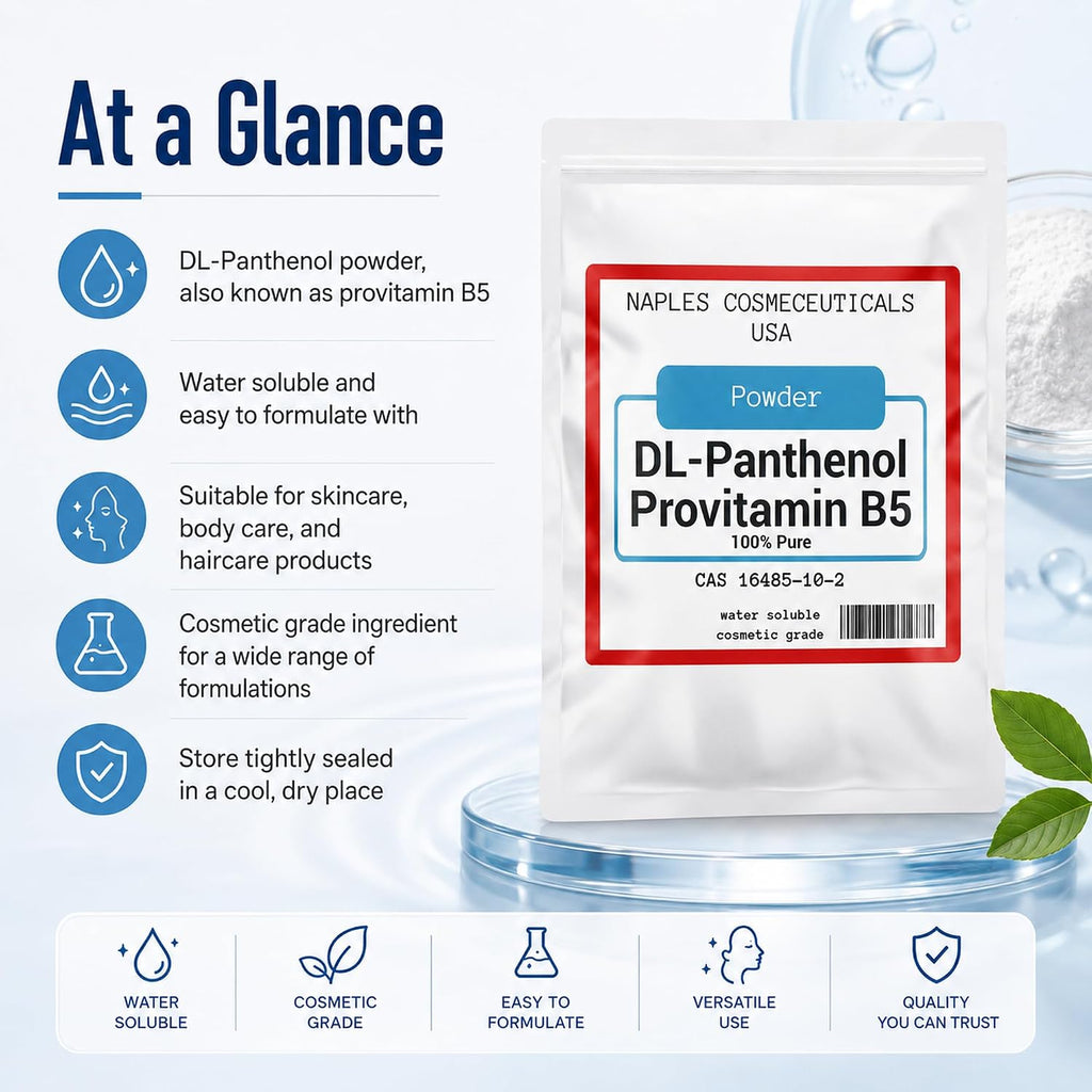 Polvo de Pantenol Puro 100% (DL-Pantenol) - 4 oz