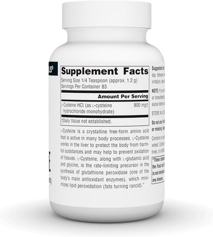 Source Naturals L-Cisteína en Polvo – Aminoácido – 100 g – Image 2