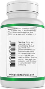 Genex Formulas Ácido Ursólico 300mg (540 Cápsulas) – Extracto de Romero, No-GMO, Sin Gluten, Vegano