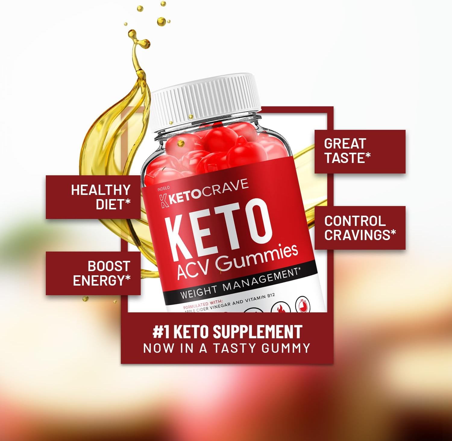 Crave Keto ACV Gummies - 300 Gummies (5 Pack)