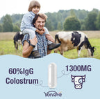 Yonrave Calostro Bovino 1300mg - 60% IgG - 60 Cápsulas