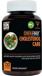Clinical Daily Cholesterol Care - Complemento para el Colesterol con Esteroles Vegetales, Vegano, 120 Cápsulas