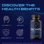 SOAR - Suplemento Adaptógeno con Ashwagandha y Ginseng
