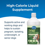 PetAg Dyne Suplemento Nutricional Líquido de Alto Contenido Calórico para Perros y Cachorros de 8 Semanas o Más - 473 ml (Pack de 2) - Sabor Vainilla Dulce