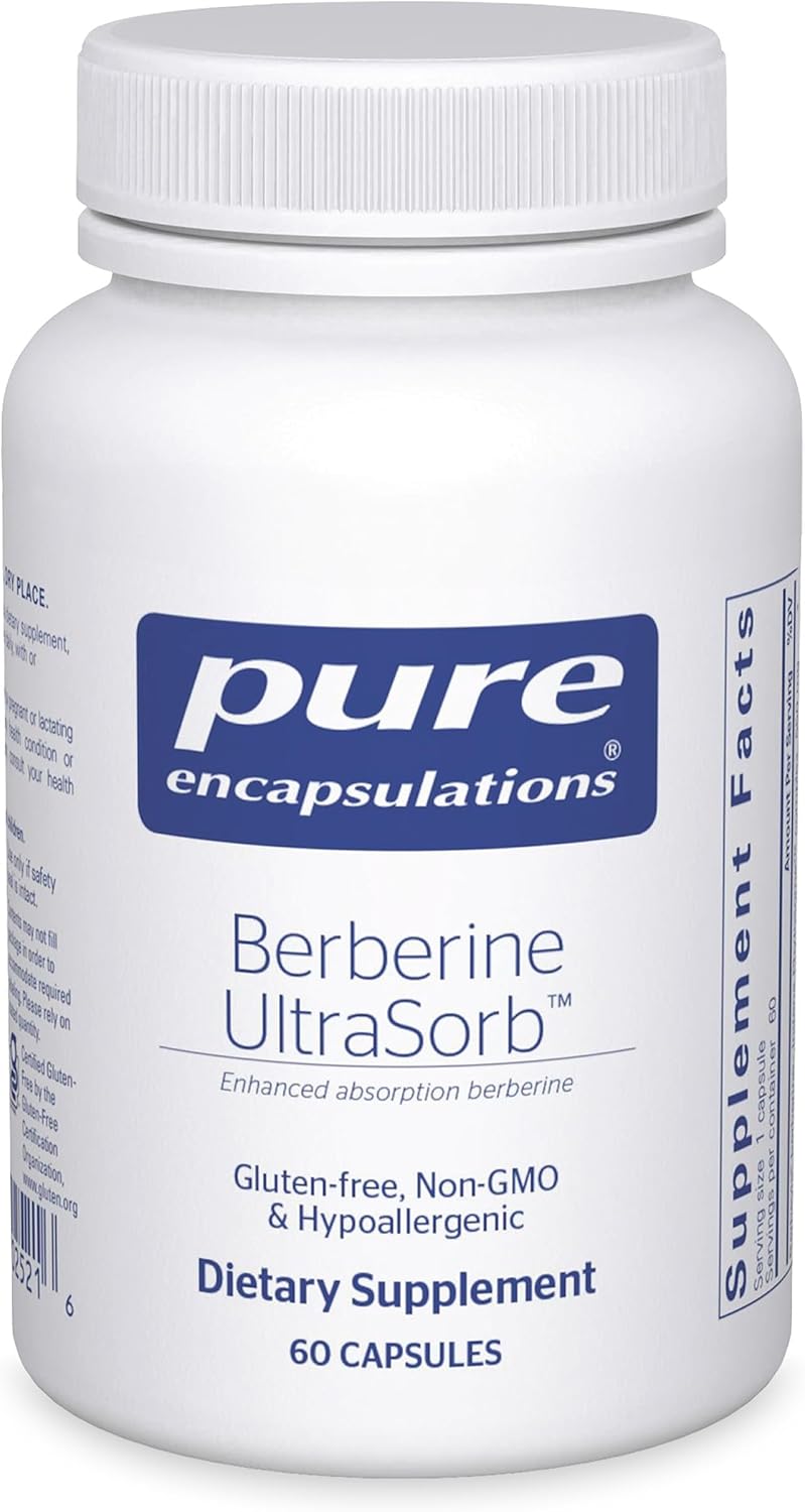 Pure Encapsulations Berberine UltraSorb - Fitosoma de Berberina 550 mg - 60 Cápsulas